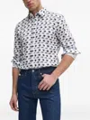 Joop Pufferfish-print Shirt In Neutral