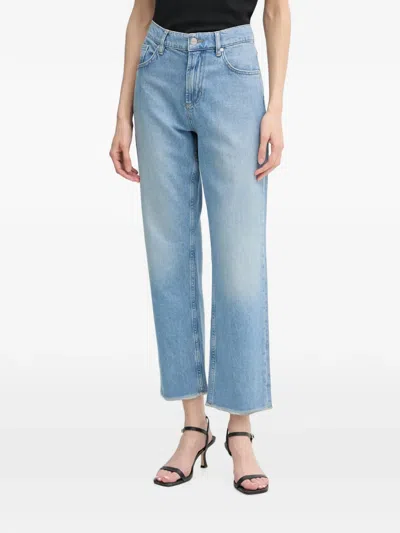 Joop Raw-edge Faded Jeans In Blue