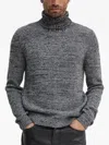 Joop Ribbed Turtleneck Sweater In Gray