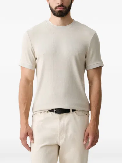 Joop Ribbed-knit T-shirt In White