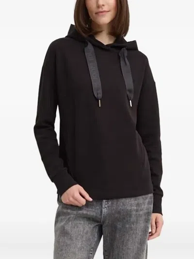 Joop Ribbon-detail Hoodie In Black