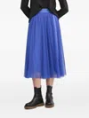 Joop Ribbon-detailed Tulle Midi Skirt In Blue