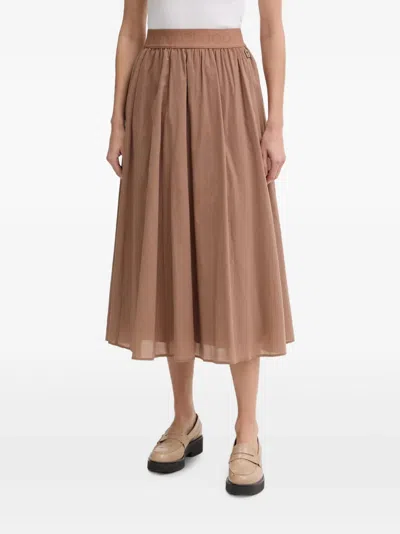 Joop Sedef A-line Midi Skirt In Brown