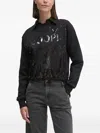 Joop Sequin-embellished Collar Sweatshirt In Black