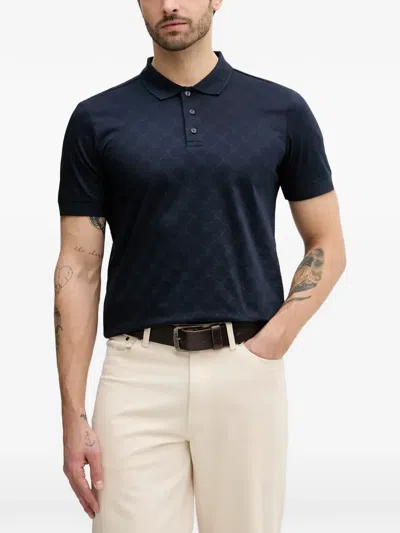 Joop Short Sleeve Polo Shirt In Blue
