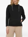 Joop Side-split Hooded Top In Black