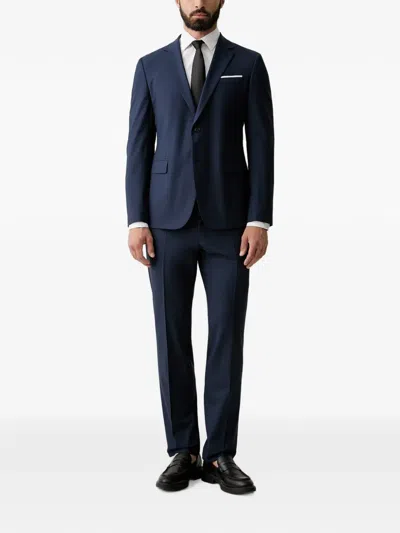 Joop Single-breasted Notch-lapel Suit In Blue