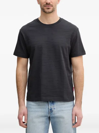 Joop Slub-texture T-shirt In Gray