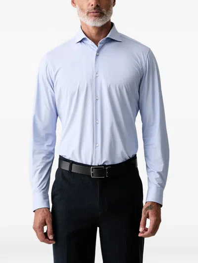 Joop Spread-collar Long-sleeve Shirt In Blue