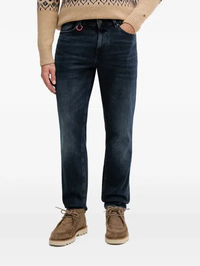 Joop Stephen Logo-patch Jeans In Blue