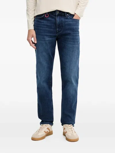 Joop Stephen Winter V-stitched Straight-leg Jeans In Blue