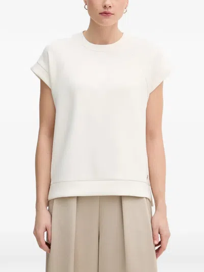 Joop Tamea Short-sleeve Sweatshirt In White