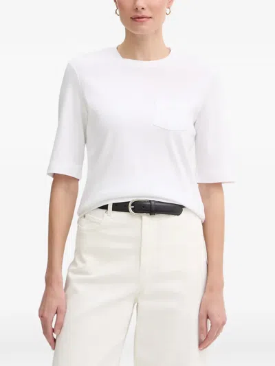 Joop Tonja Logo-embellished Pocket T-shirt In White