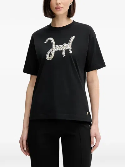 Joop Toraya Logo-print Crew-neck T-shirt In Black