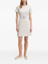 Joop Trish Cornflower-print Belted Mini Dress In White