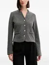 Joop Trudi Buttoned V-neck Cardigan In Gray