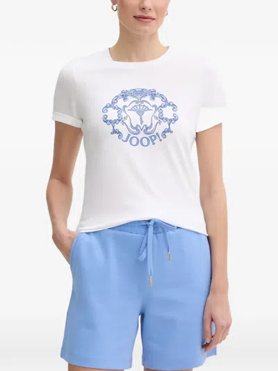 Joop Tulya Rhinestone-embellished T-shirt In White