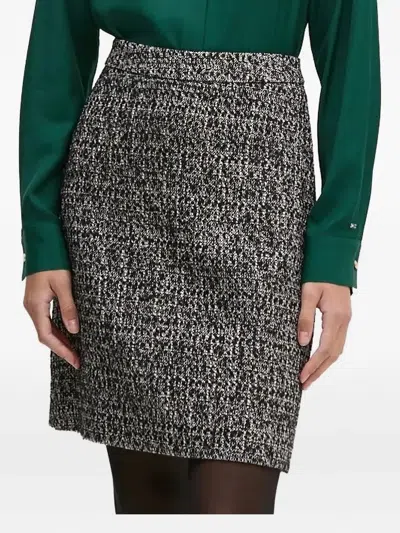 Joop Tweed Boucle Short Skirt In Black