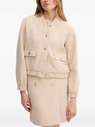 Joop Tweed Flap-pocket Jacket In White