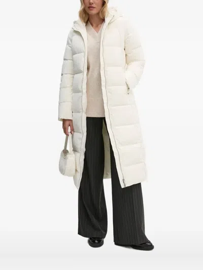 Joop V-neck Side-split Sweater In White