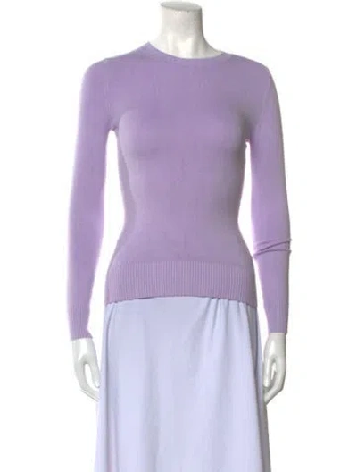 Pre-owned Joostricot Bateau Neckline Long Sleeve Top W/ Tags In Purple