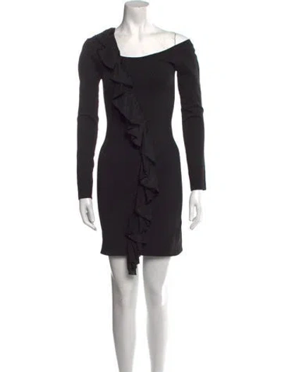 Pre-owned Joostricot Cowl Neck Mini Dress In Black