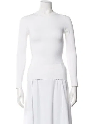 Pre-owned Joostricot Crew Neck Long Sleeve Top In White