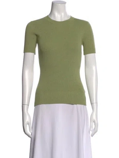Pre-owned Joostricot Crew Neck Short Sleeve Top In Green