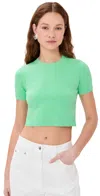 Joostricot Crop Top Persian Green In Persian Green