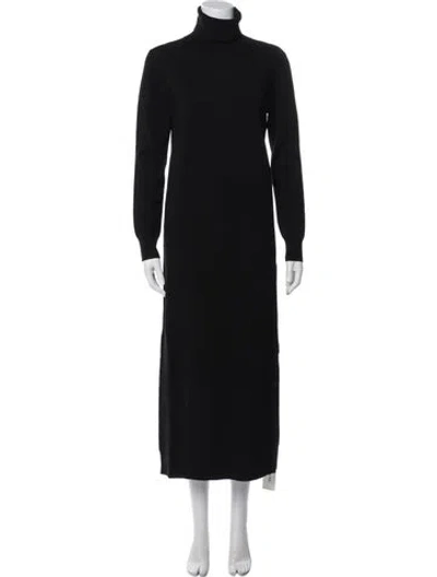 Pre-owned Joostricot Merino Wool Long Dress W/ Tags In Black