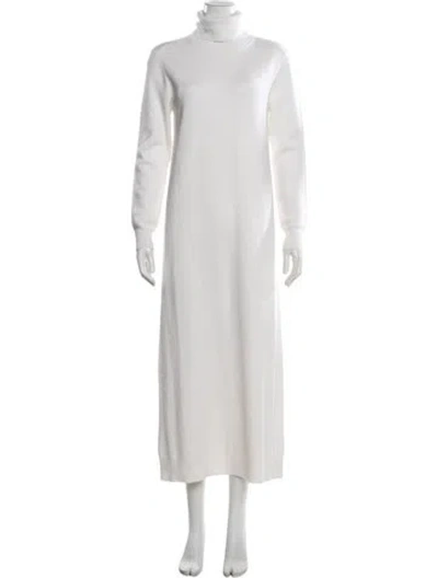 Pre-owned Joostricot Merino Wool Long Dress W/ Tags In White