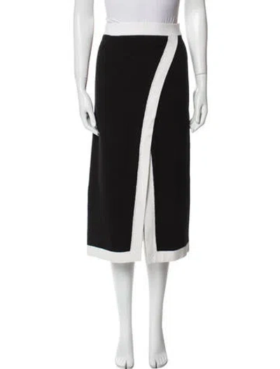 Pre-owned Joostricot Merino Wool Midi Length Skirt W/ Tags In Black