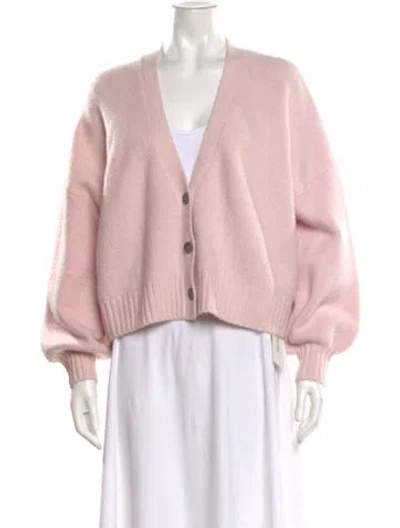 Pre-owned Joostricot Merino Wool V-neck Sweater In Pink