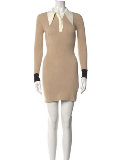 Pre-owned Joostricot Mini Dress In Neutrals