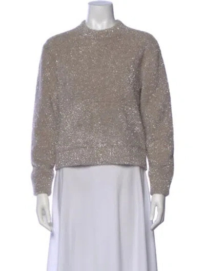 Pre-owned Joostricot Mock Neck Long Sleeve Sweatshirt In Neutral