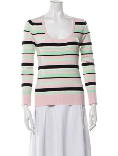 Pre-owned Joostricot Silk Striped Sweater In Pink