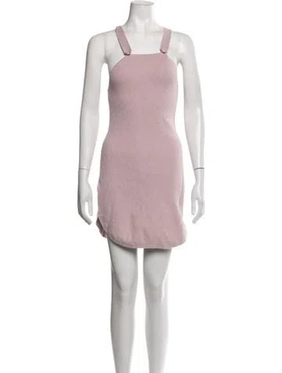 Pre-owned Joostricot Square Neckline Mini Dress In Pink