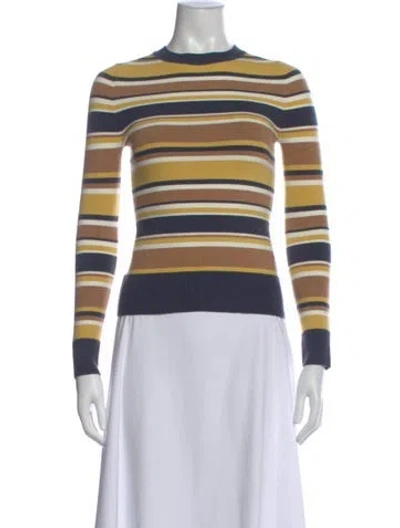 Pre-owned Joostricot Striped Crew Neck Sweater In Blue