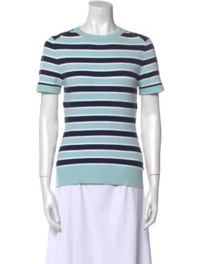 Pre-owned Joostricot Striped Crew Neck T-shirt In Blue