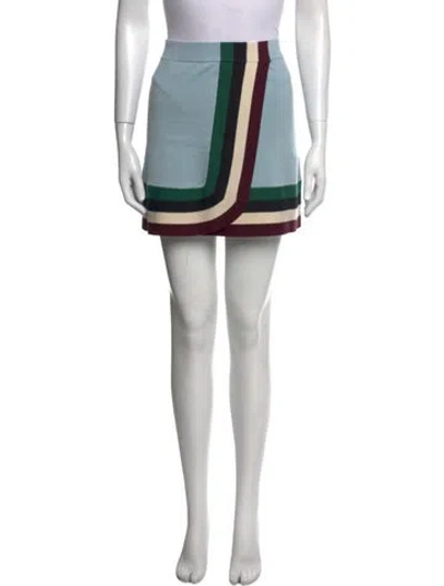 Pre-owned Joostricot Striped Mini Skirt In Blue