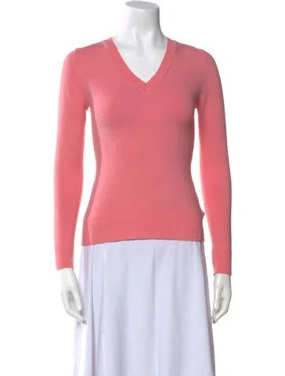 Pre-owned Joostricot V-neck Long Sleeve Top In Pink
