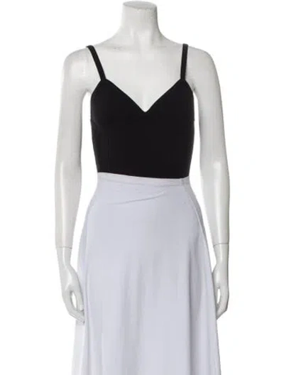 Pre-owned Joostricot V-neck Sleeveless Crop Top W/ Tags In Black