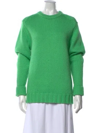 Pre-owned Joostricot Wool Crew Neck Sweater In Green
