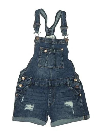 Pre-owned Jordache Kids' Overall Shorts In Blue