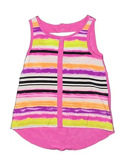 Pre-owned Jordache Kids' Sleeveless Top Pink Halter Neckline Tops