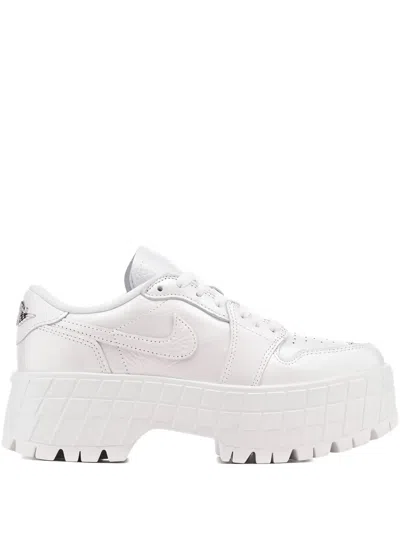 Jordan 1 Brooklyn "white/metallic Silver" Sneakers In Neutral
