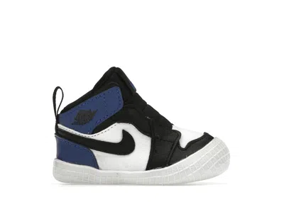 Pre-owned Jordan 1 Crib Bootie Fragment Sneakers In Black/white/varsity Royal