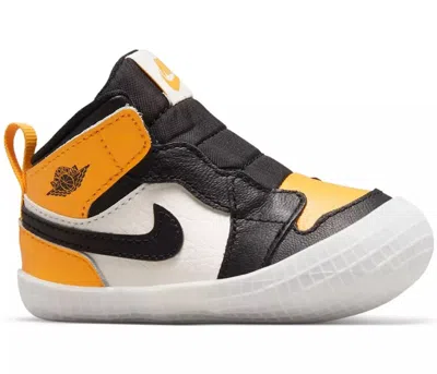 Pre-owned Jordan 1 Crib Bootie Sneakers In Taxi/sail/black