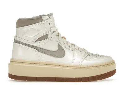 Pre-owned Jordan 1 Elevate High College Grey (women's) Sneakers In Sail/pale Vanilla/gum Medium Brown