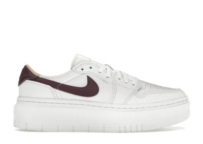 Pre-owned Jordan 1 Elevate Low Bordeaux (women's) Sneakers In Onyx In White/white Onyx